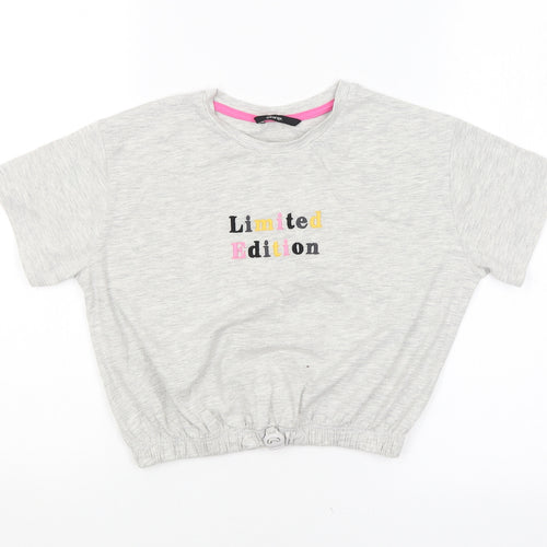 George Girls Grey   Basic Blouse Size 8-9 Years