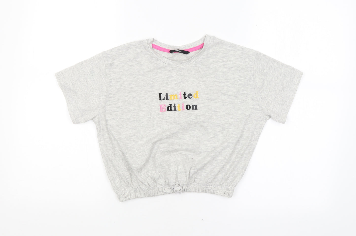 George Girls Grey   Basic Blouse Size 8-9 Years