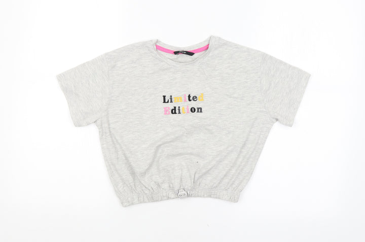 George Girls Grey   Basic Blouse Size 8-9 Years