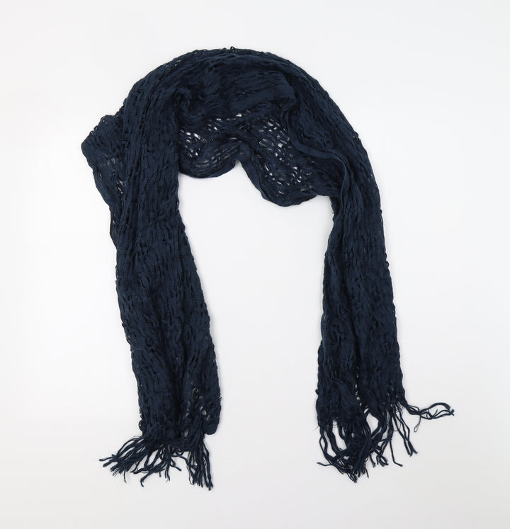 Preworn Womens Blue  Knit  Scarf