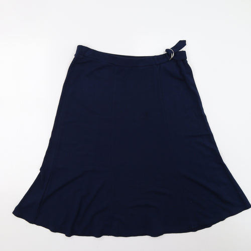 Bonmarché Womens Blue   Flare Skirt Size 14