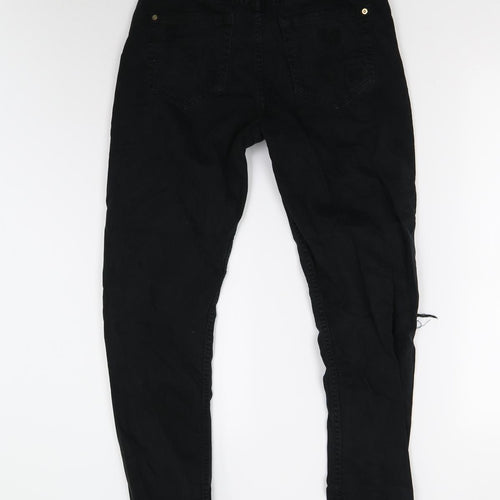 Mango Womens Black  Denim Skinny Jeans Size 10 L25 in