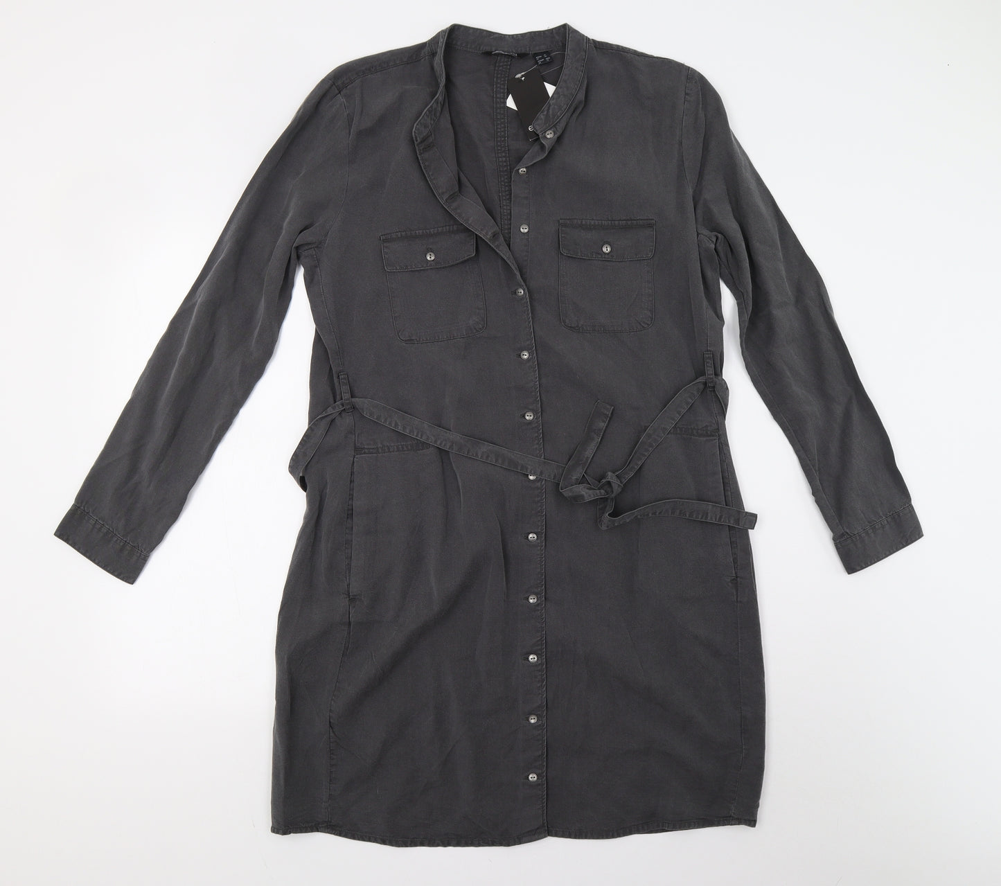ESMARA Womens Grey   Shirt Dress  Size 16