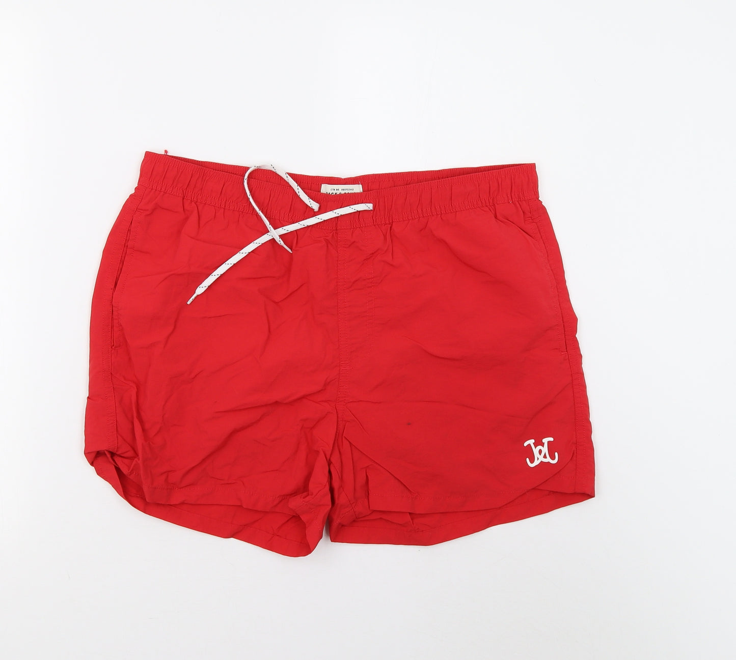 JACK & JONES Mens Red   Sweat Shorts Size L - Swim