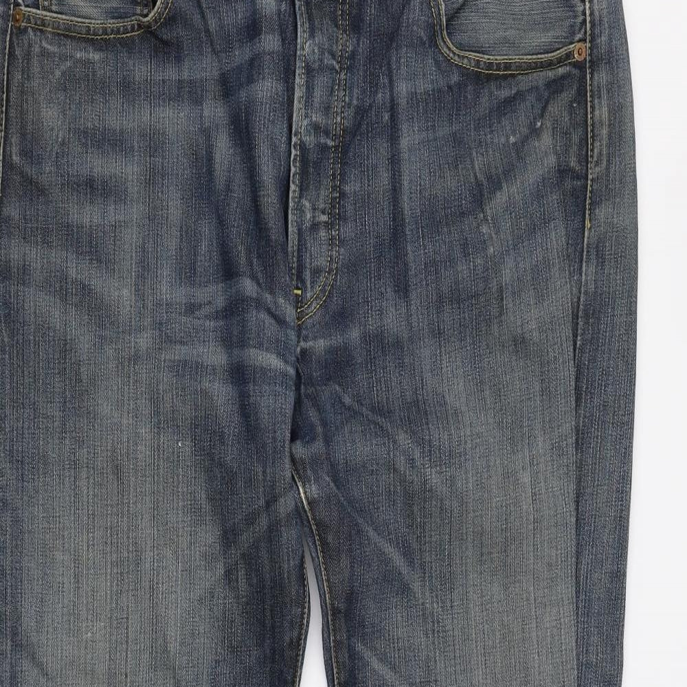 Levi's 501 Mens Blue  Denim Straight Jeans Size 36 L32 in
