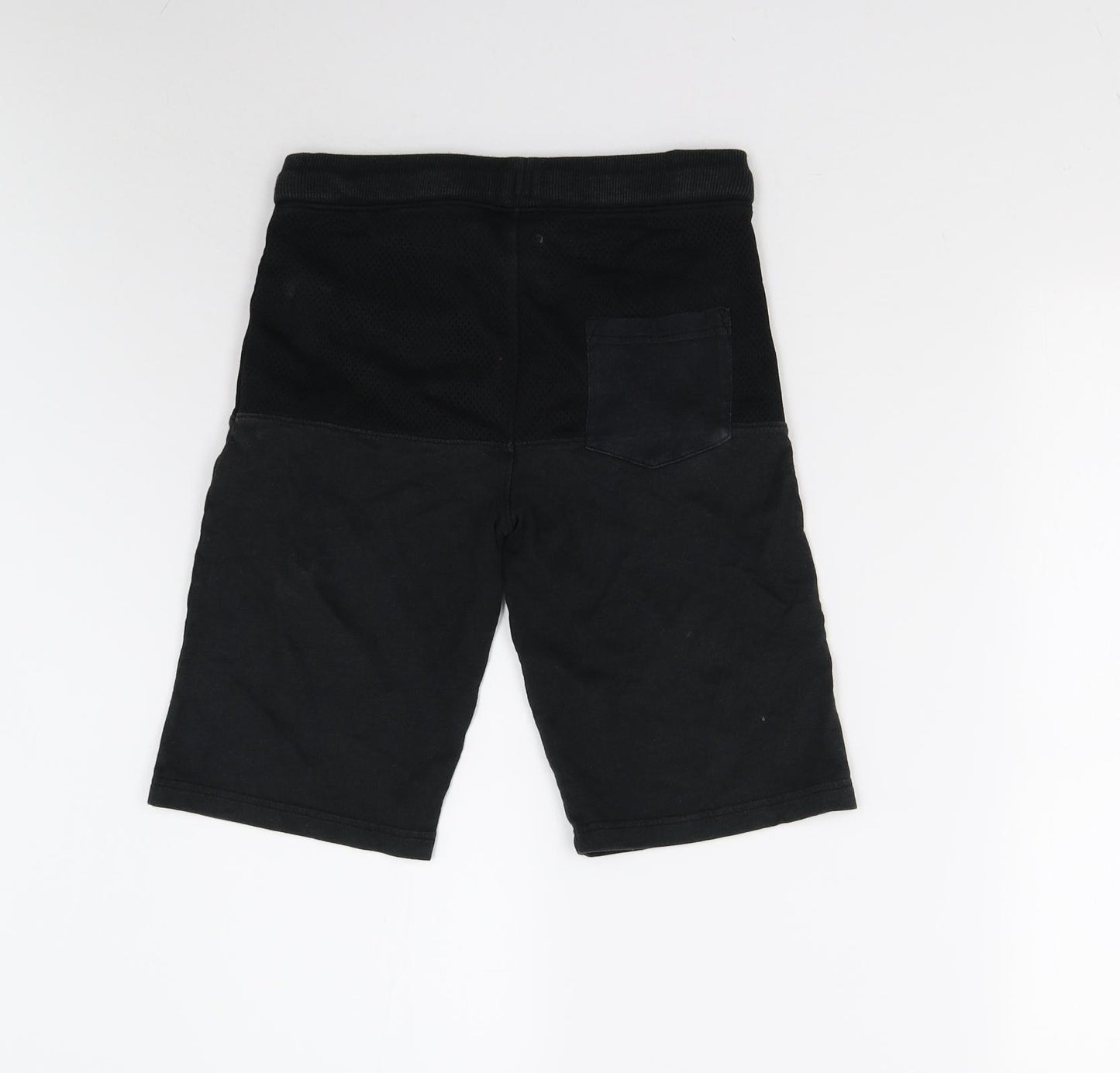 Nutmeg Boys Black   Sweat Shorts Size 10-11 Years