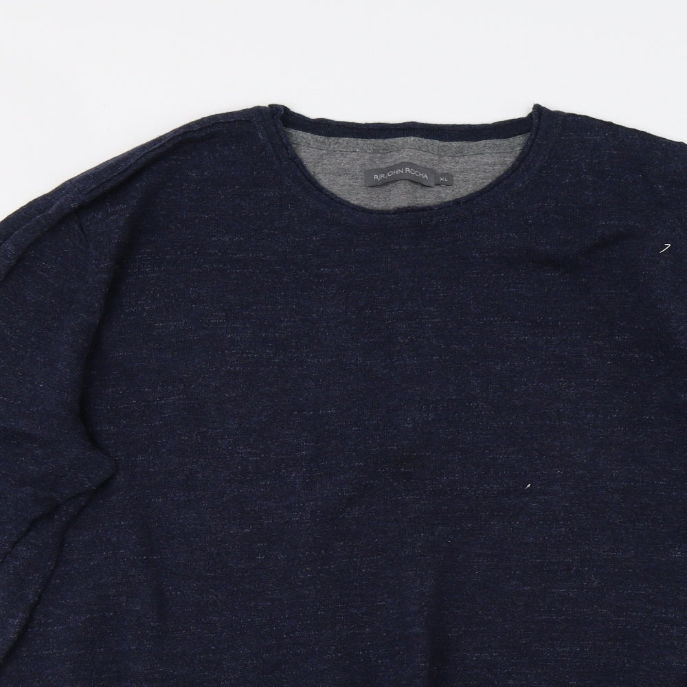 John Rocha for Debenhams Mens Blue  Knit Pullover Jumper Size XL