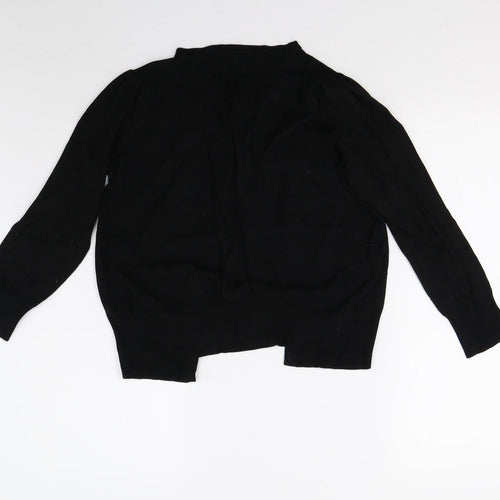 M&S Womens Black  Knit Cardigan Jumper Size 14