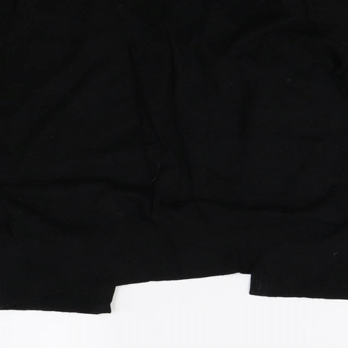 M&S Womens Black  Knit Cardigan Jumper Size 14