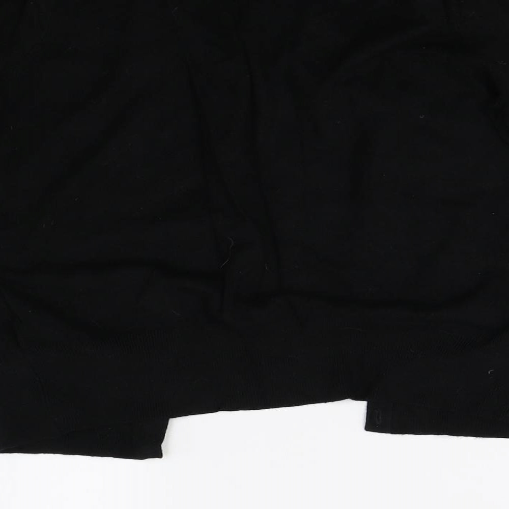 M&S Womens Black  Knit Cardigan Jumper Size 14
