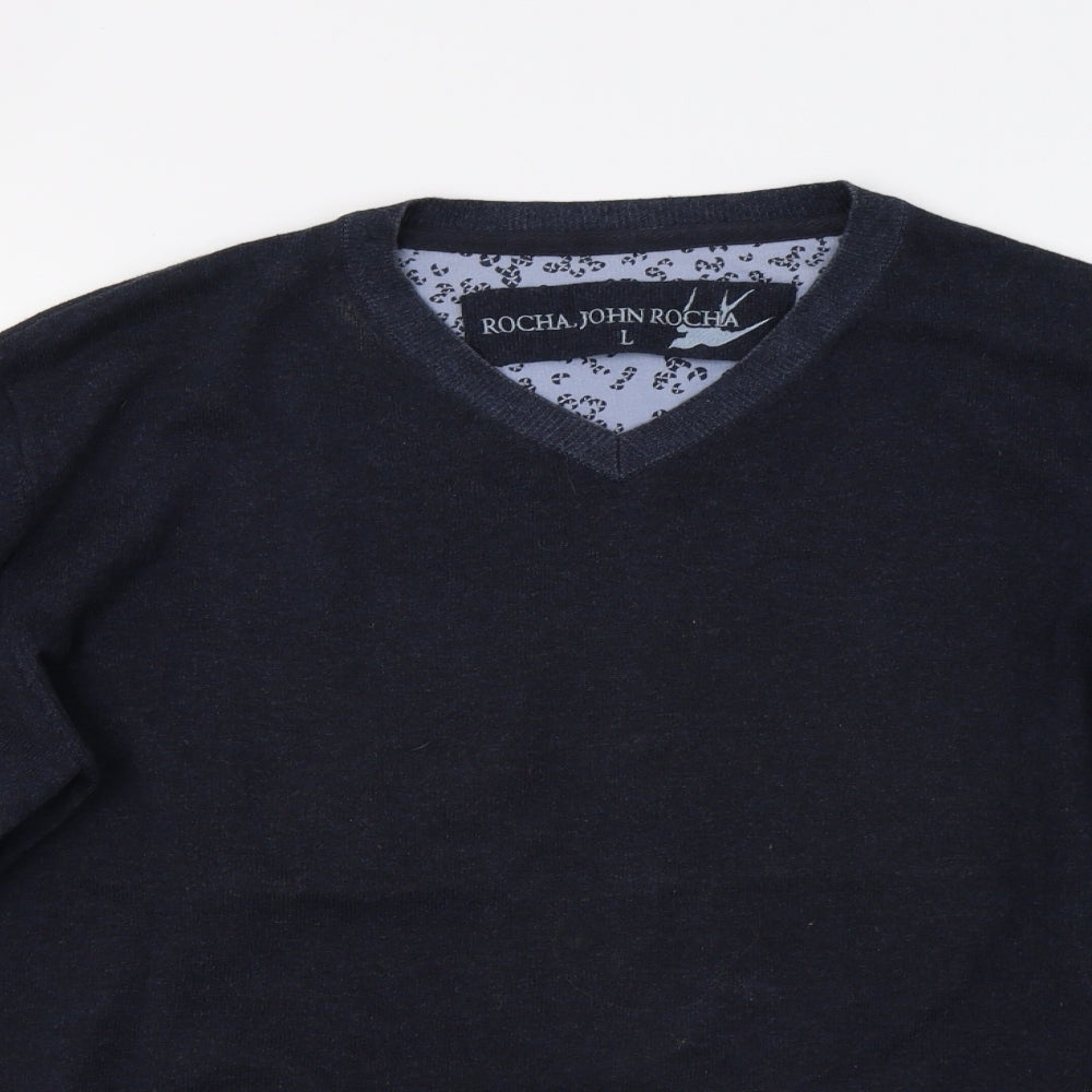 John Rocha for Debenhams Mens Blue  Knit Pullover Jumper Size L
