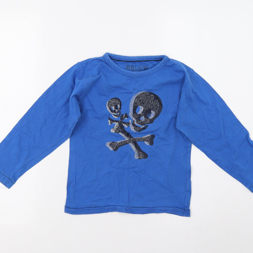 Primark Boys Blue   Pullover T-Shirt Size 3-4 Years