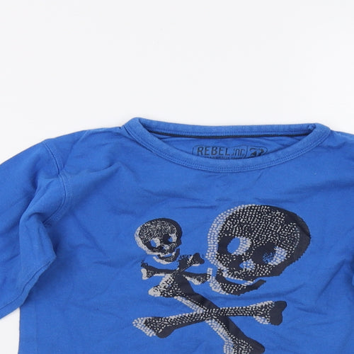Primark Boys Blue   Pullover T-Shirt Size 3-4 Years