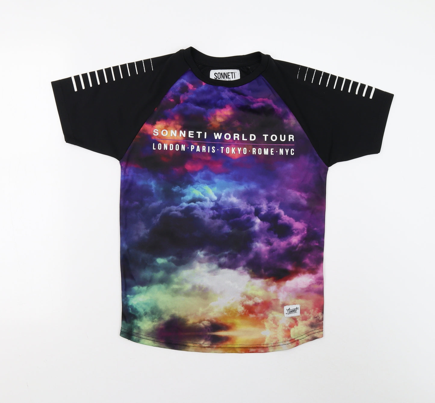 Sonneti Boys Black   Pullover T-Shirt Size 12-13 Years