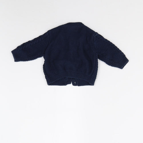 NEXT Baby Blue  Knit Cardigan Jumper   - 1 Month