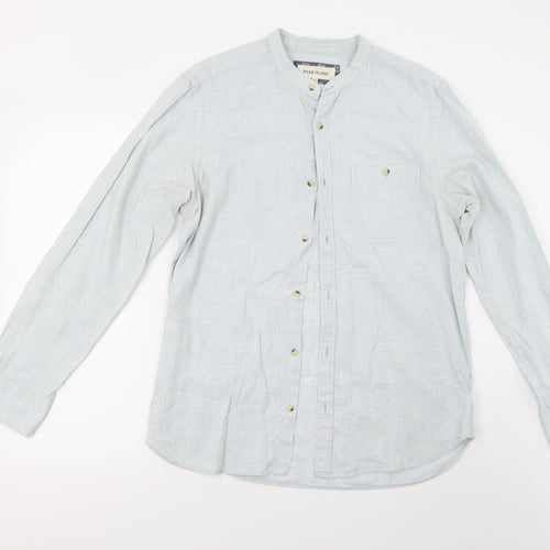 River Island Mens Blue Polka Dot   Button-Up Size M