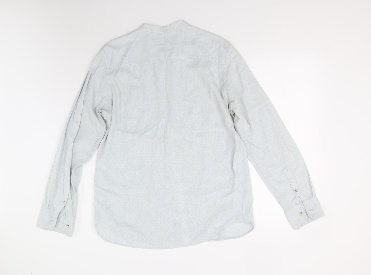River Island Mens Blue Polka Dot   Button-Up Size M