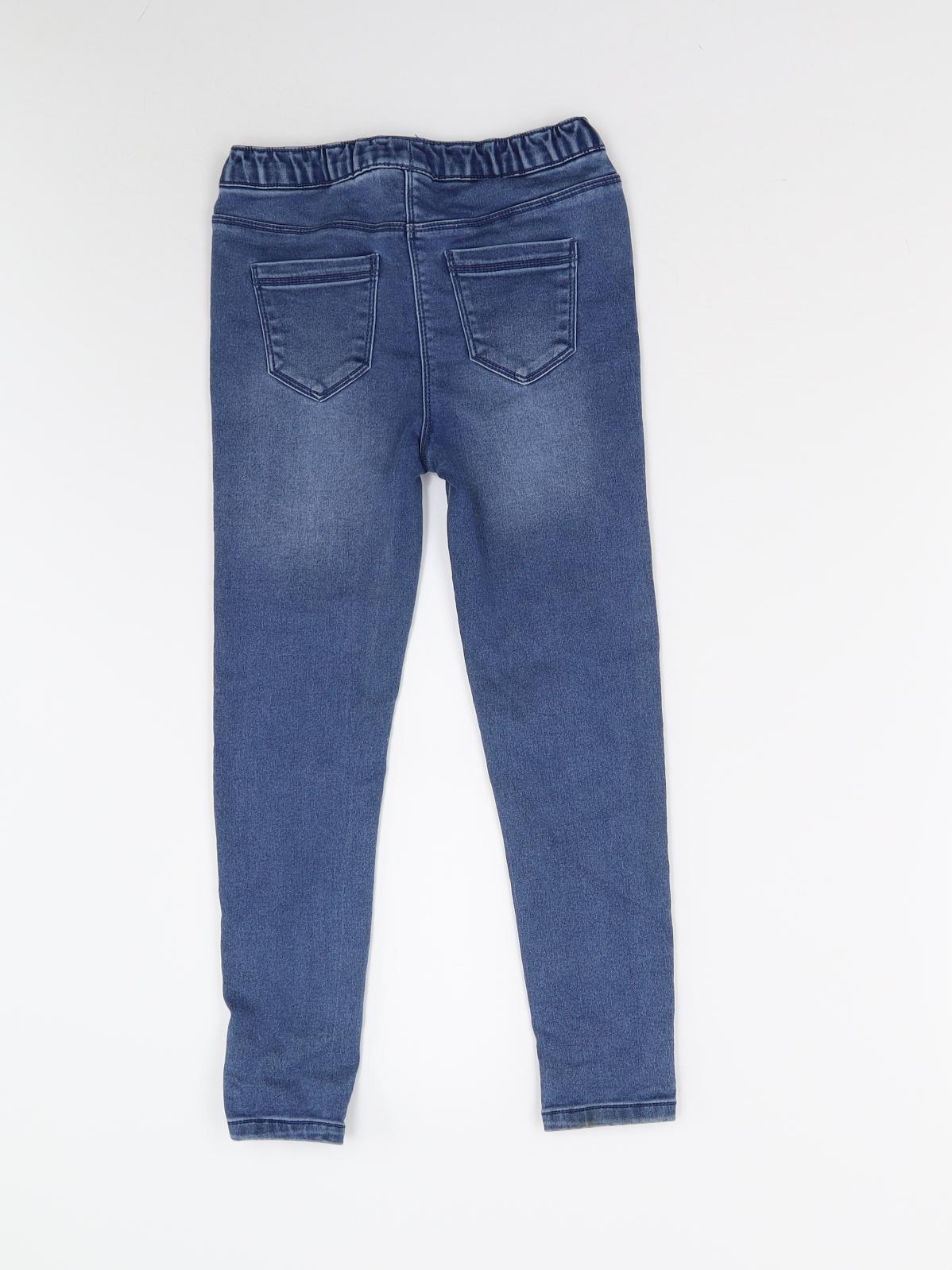 Matalan Girls Blue  Denim Skinny Jeans Size 7 Years