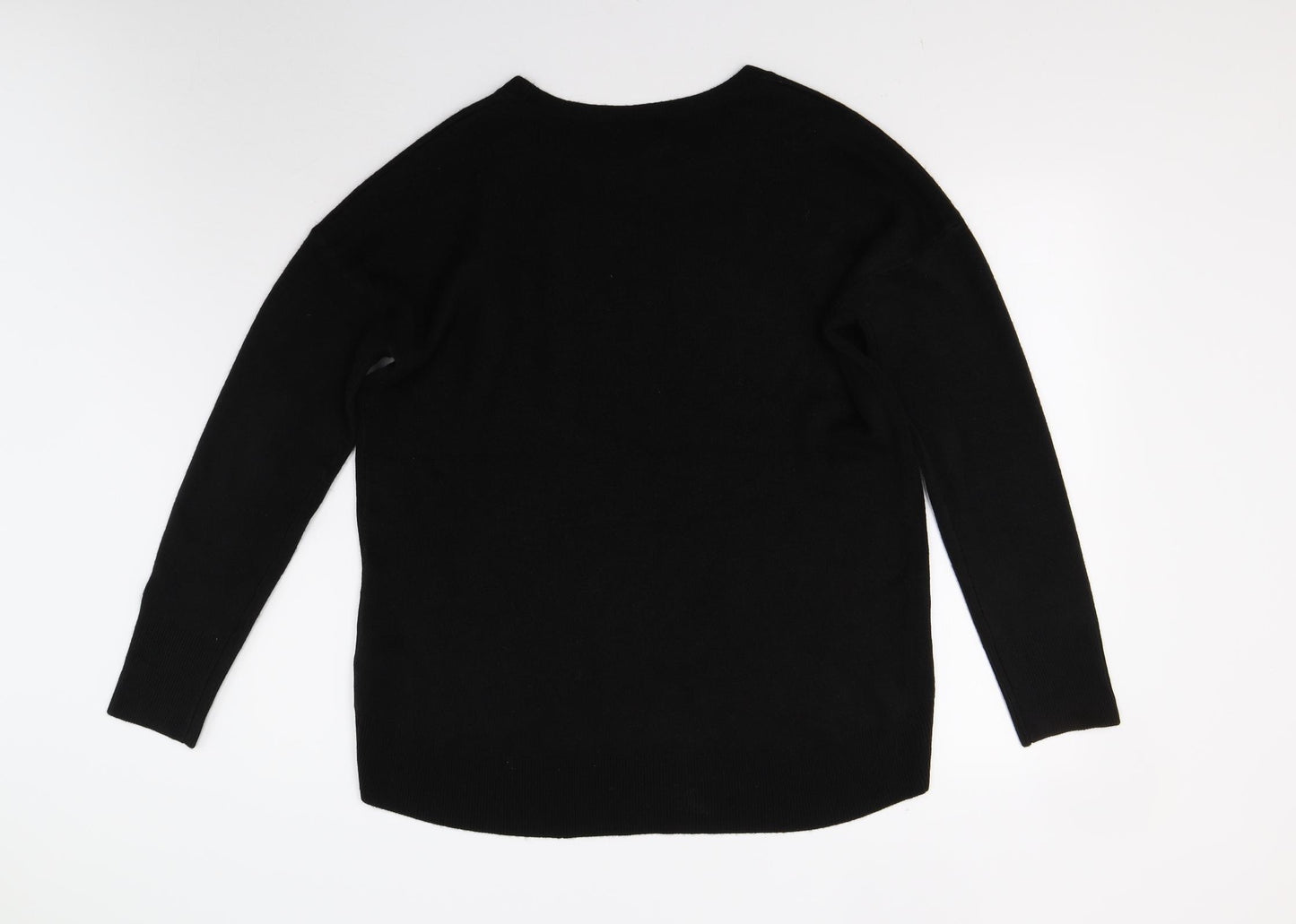 Primark Mens Black  Knit Pullover Jumper Size M