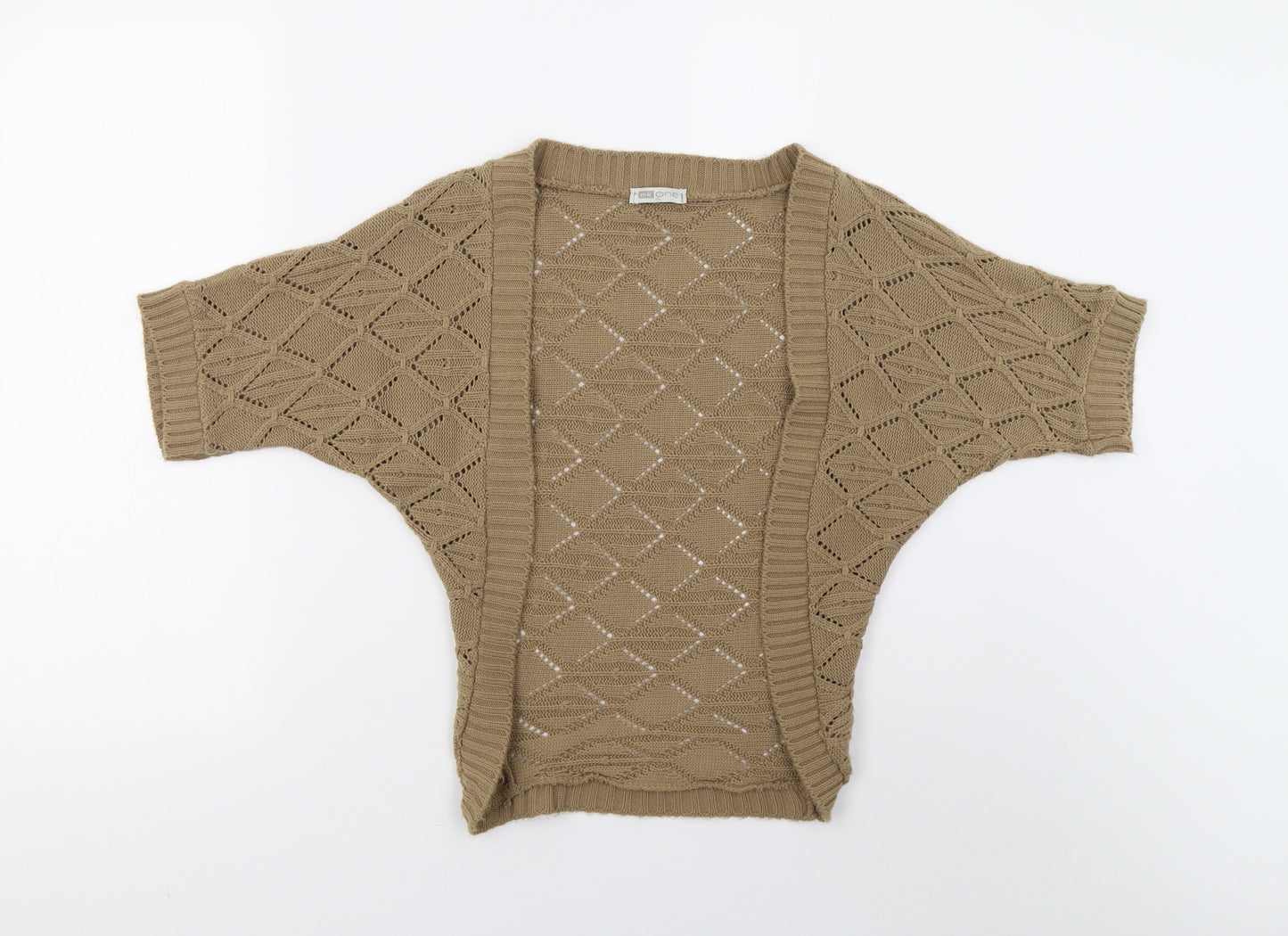 MK One Womens Brown  Knit Cardigan Jumper Size S