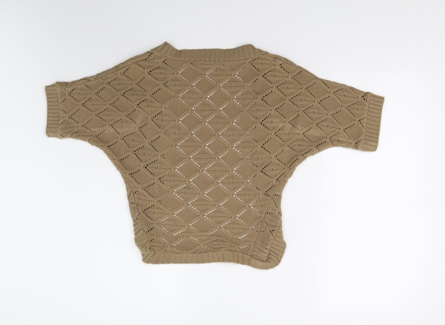 MK One Womens Brown  Knit Cardigan Jumper Size S