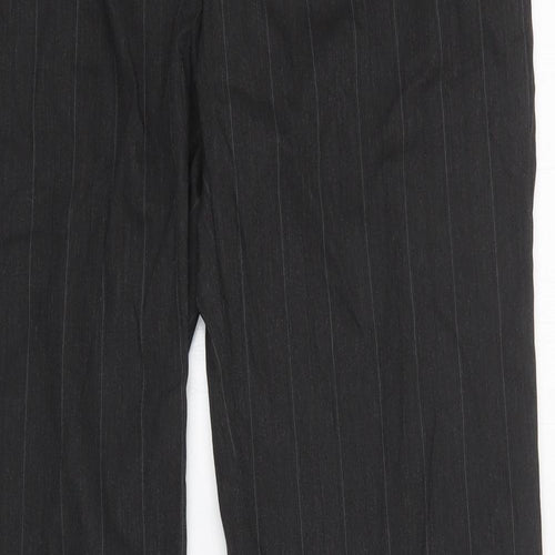 Zara Womens Grey Striped  Trousers  Size 12 L34 in