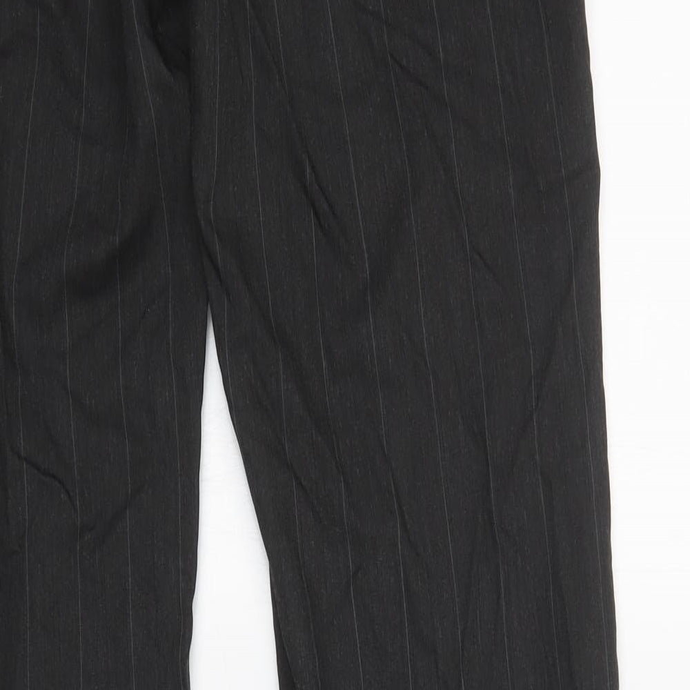 Zara Womens Grey Striped  Trousers  Size 12 L34 in
