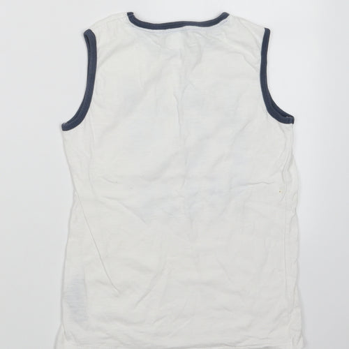 Cherokee Boys White   Basic Tank Size 8-9 Years