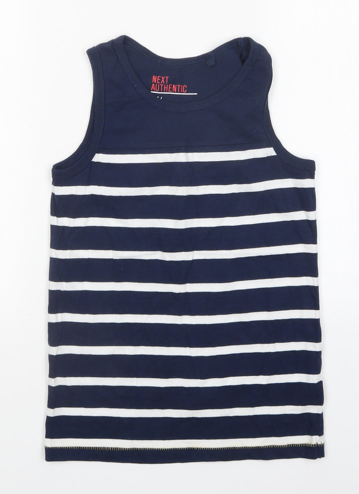 NEXT Boys Multicoloured Striped  Basic Tank Size 9 Years