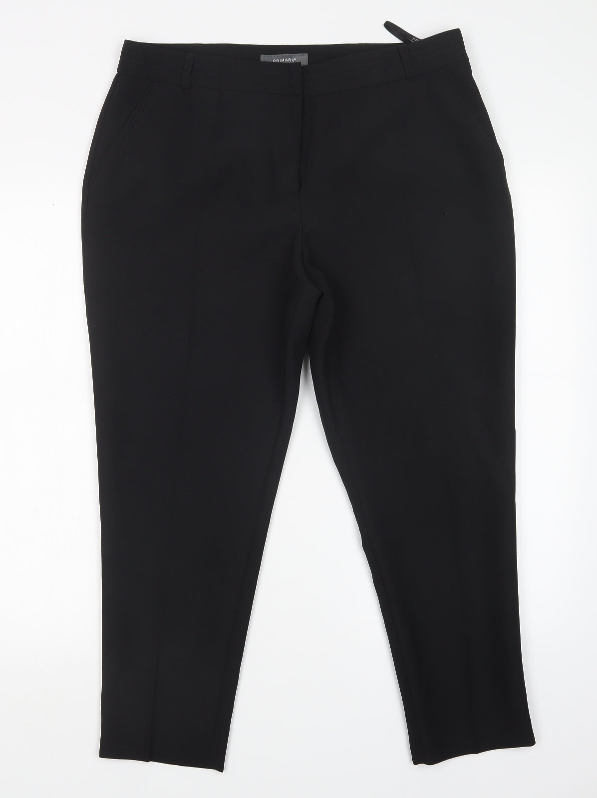 Primark Womens Black   Trousers  Size 14 L25 in