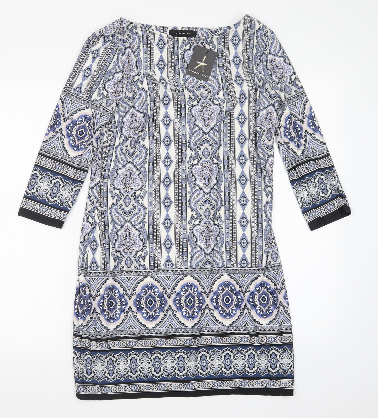 Atmosphere Womens Multicoloured Paisley  T-Shirt Dress  Size 14