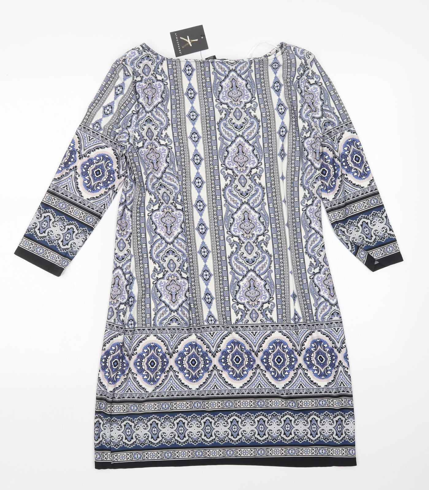 Atmosphere Womens Multicoloured Paisley  T-Shirt Dress  Size 14
