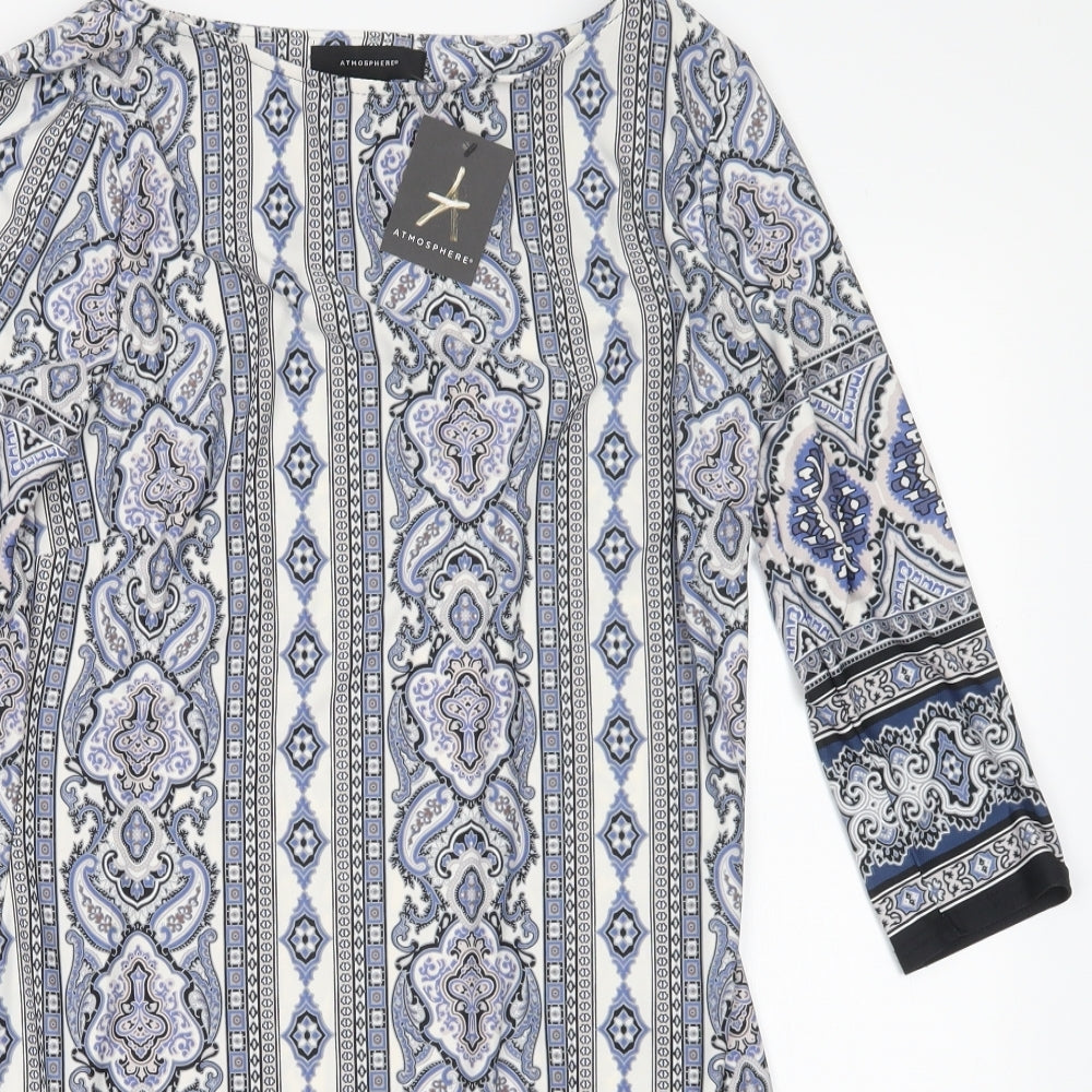 Atmosphere Womens Multicoloured Paisley  T-Shirt Dress  Size 14