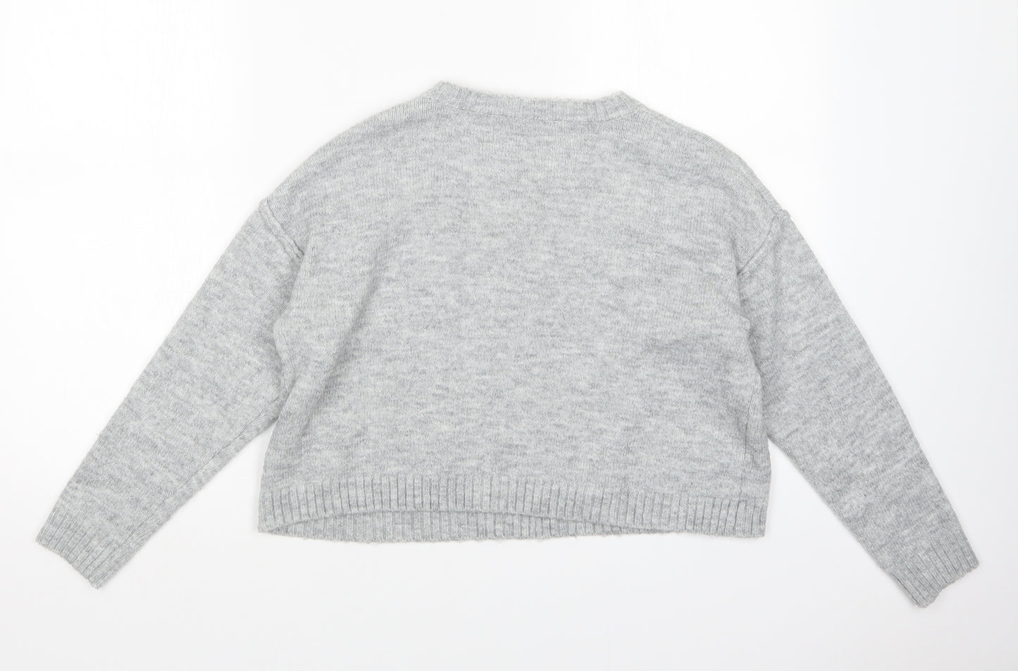 MISS EVIE Girls Grey   Pullover Jumper Size 11-12 Years