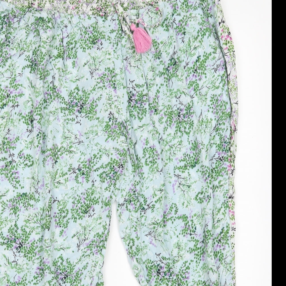 M&S Womens Green Floral   Pyjama Pants Size 16