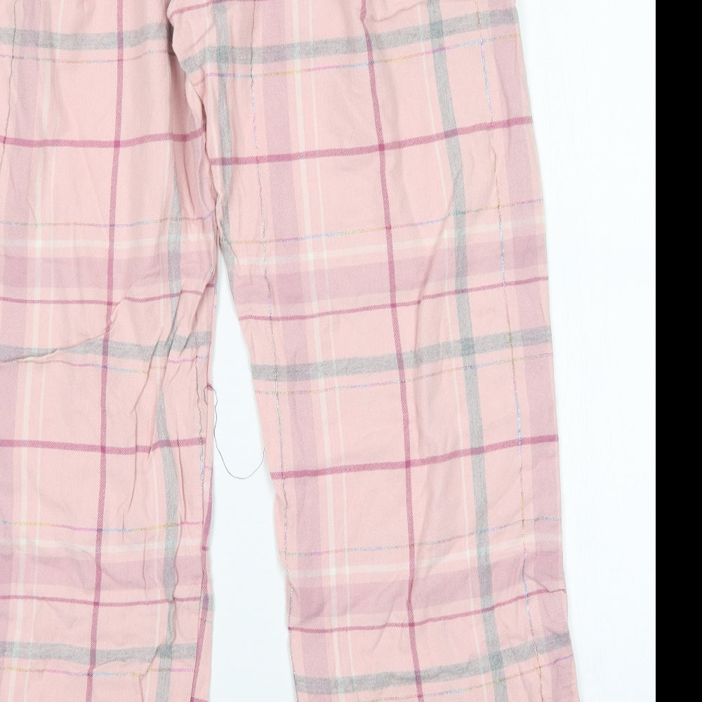 NEXT Womens Pink Plaid   Pyjama Pants Size M
