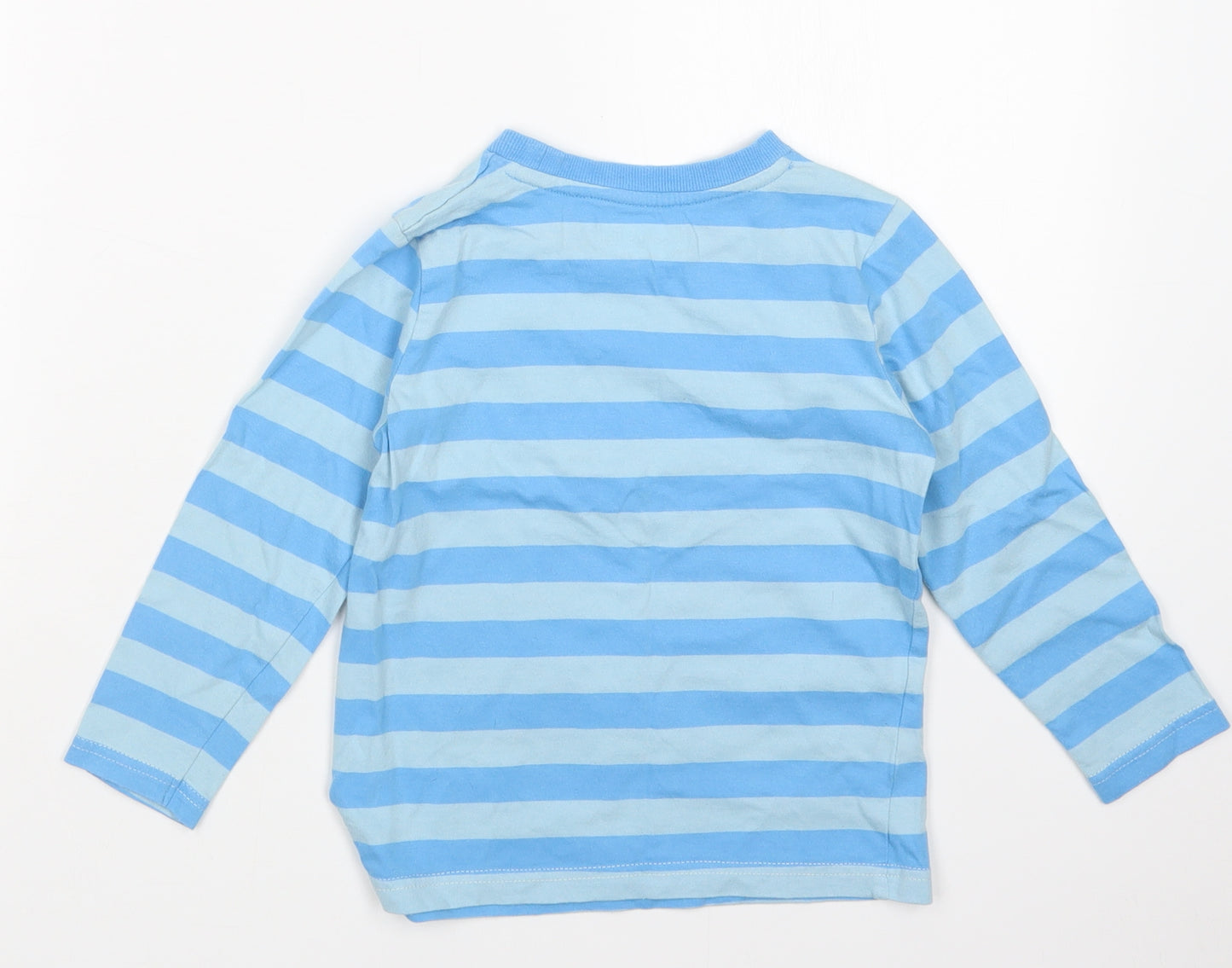Nutmeg Boys Blue Striped  Basic T-Shirt Size 3-4 Years  - Peppa Pig