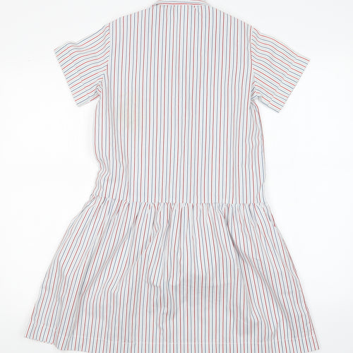 STEVENSONS Womens Multicoloured Striped  Shirt Dress  Size 4