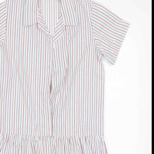STEVENSONS Womens Multicoloured Striped  Shirt Dress  Size 4