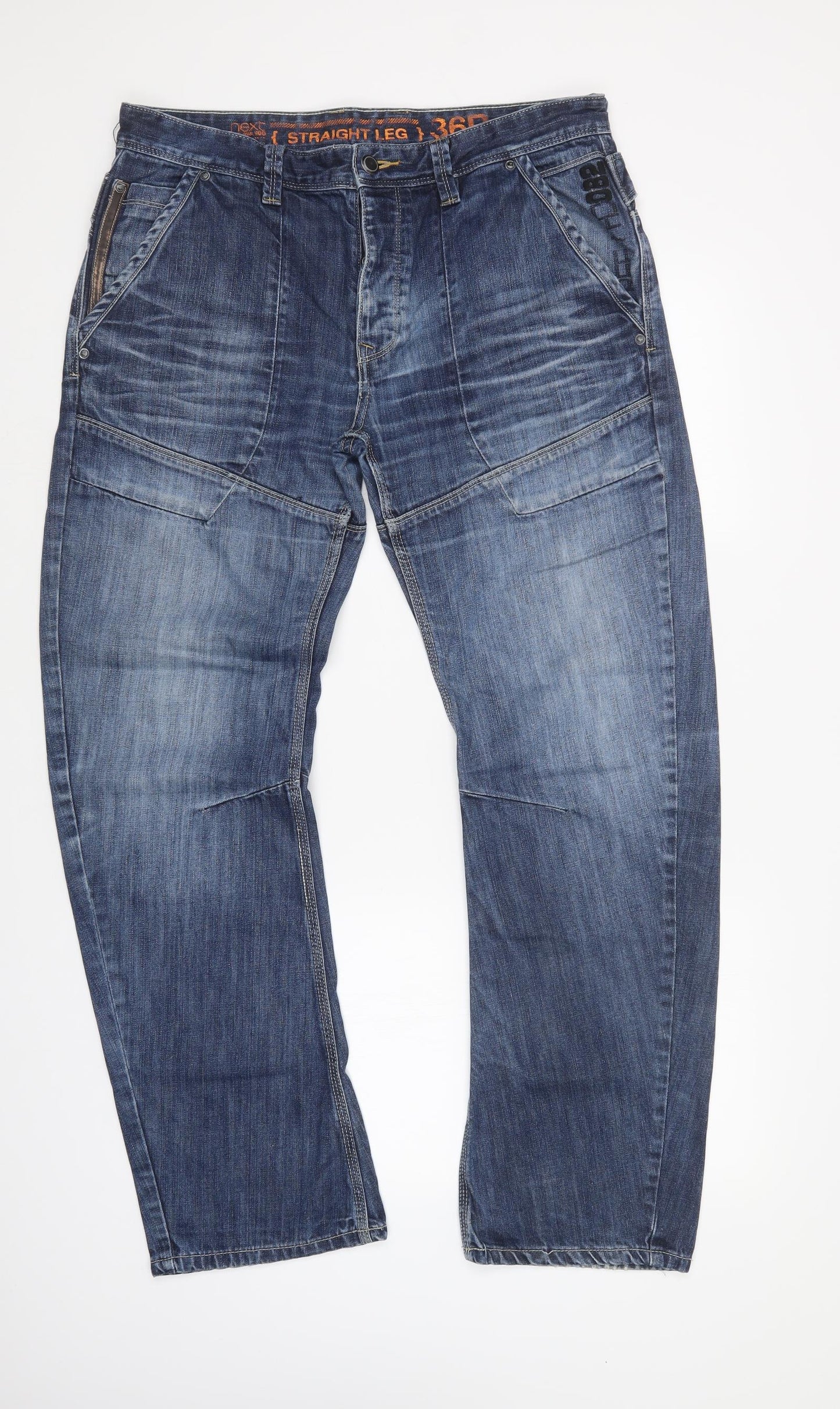NEXT Mens Blue   Straight Jeans Size 36 L30 in