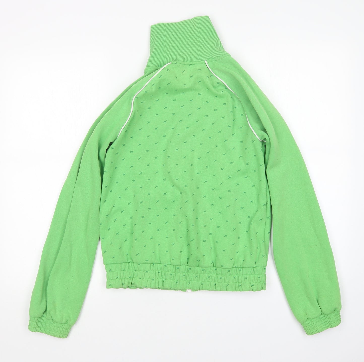 PUMA Womens Green   Full Zip Sweatshirt Size 10