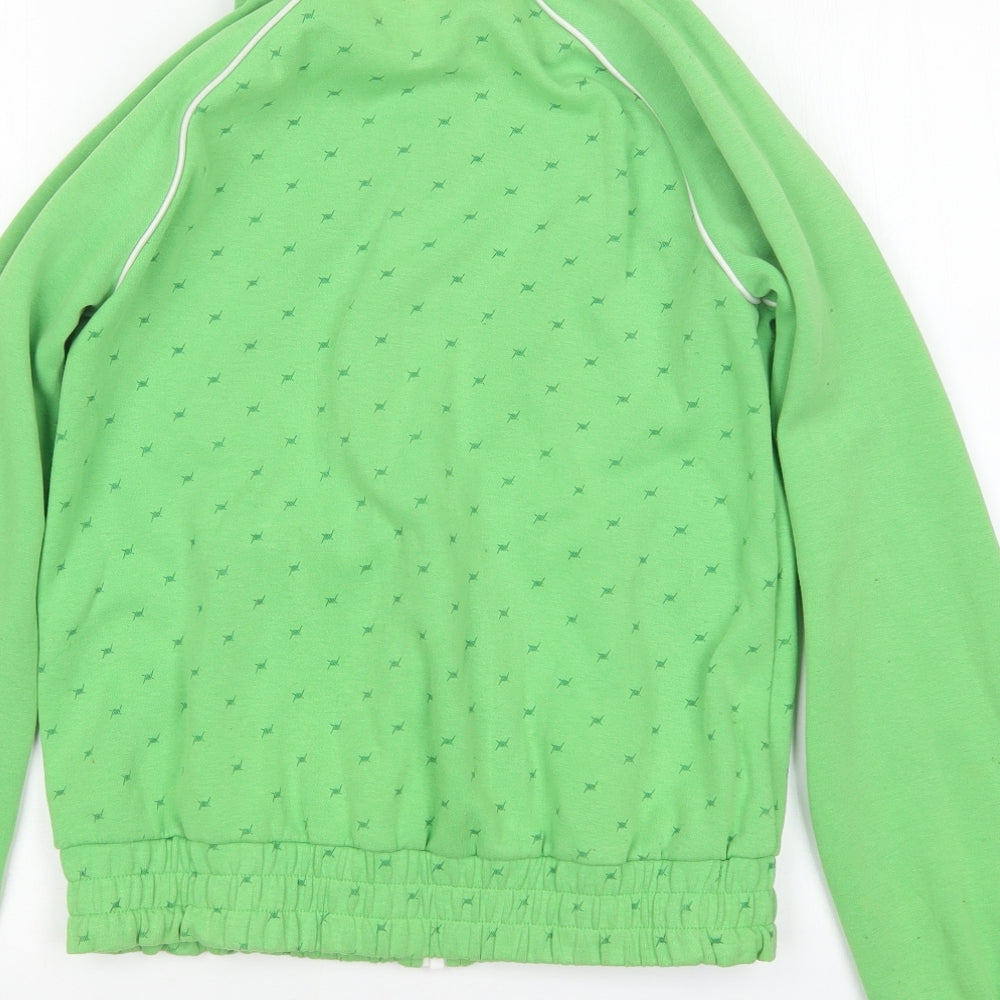 PUMA Womens Green   Full Zip Sweatshirt Size 10