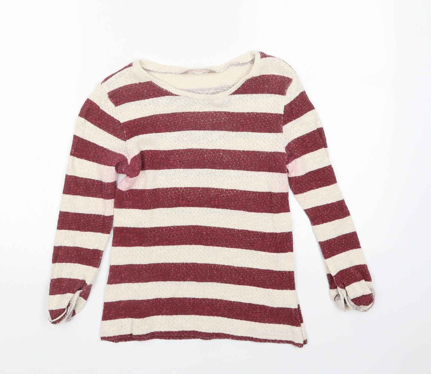AWARE Womens Multicoloured Striped  Pullover Jumper Size S