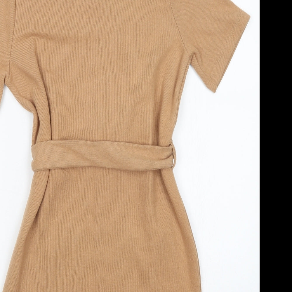 F&F Womens Brown   Jumper Dress  Size 10