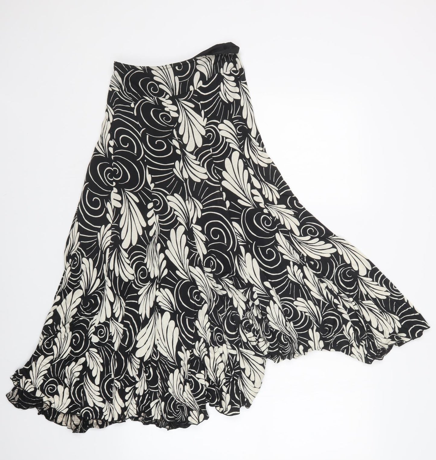 jeff gallano Womens Multicoloured Floral  A-Line Skirt Size L