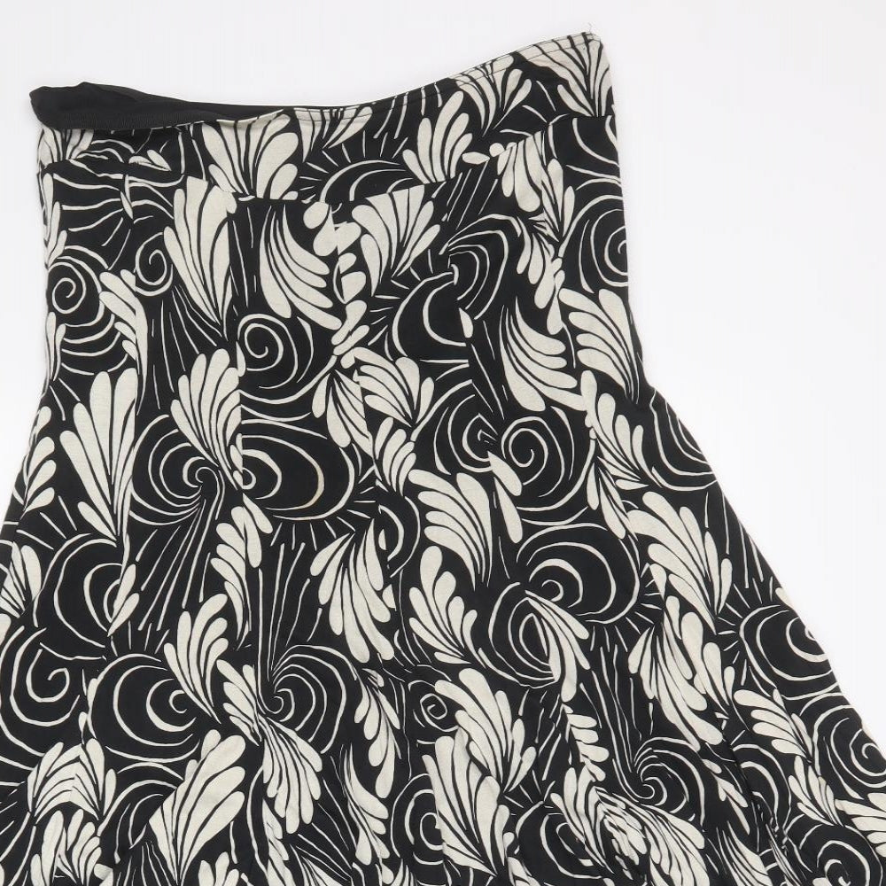 jeff gallano Womens Multicoloured Floral  A-Line Skirt Size L
