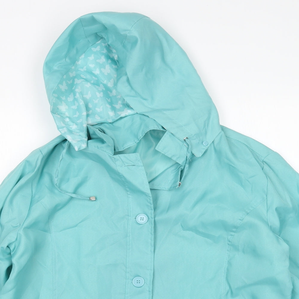 anne de lancay Womens Green   Rain Coat Coat Size 18