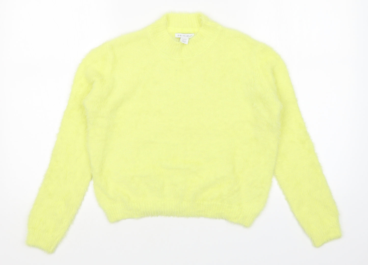 Primark Girls Yellow   Pullover Jumper Size 11-12 Years