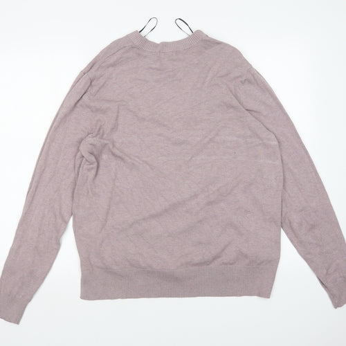 H&M Womens Purple   Pullover Jumper Size L