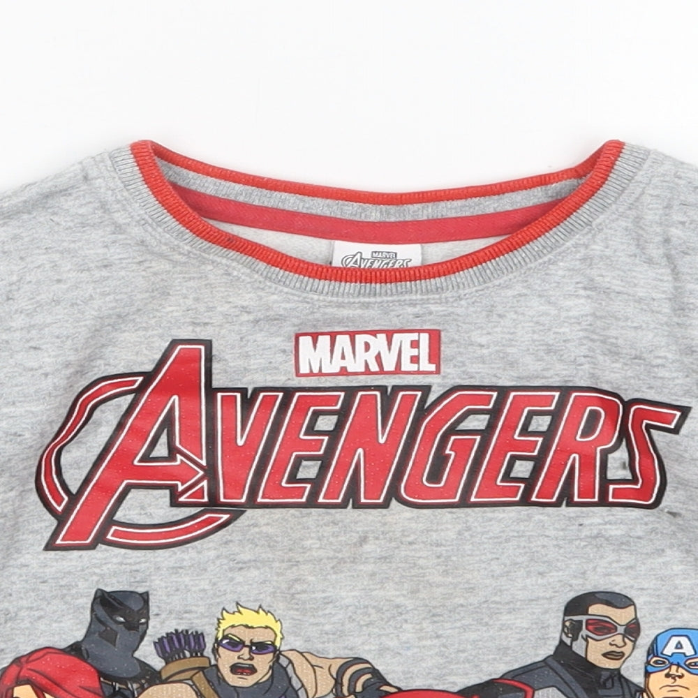 George Boys Grey   Pullover Sweatshirt Size 4-5 Years  - Avengers